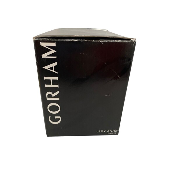 Gorham Lady Anne Basket Full Lead Crystal Crystal 5.25" Tall With Box 835507 - Picture 10 of 11